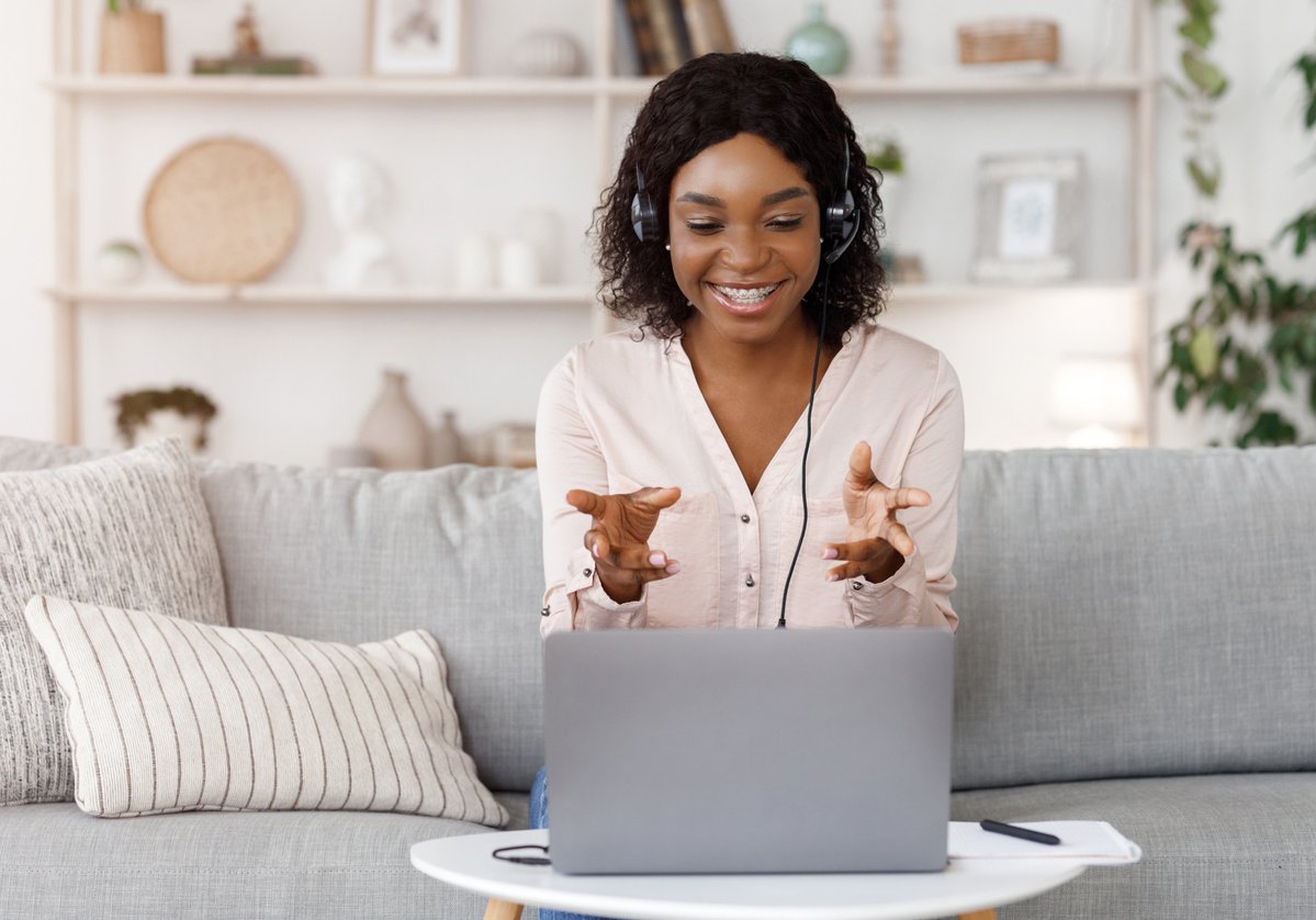 Tutor on a Video Call 